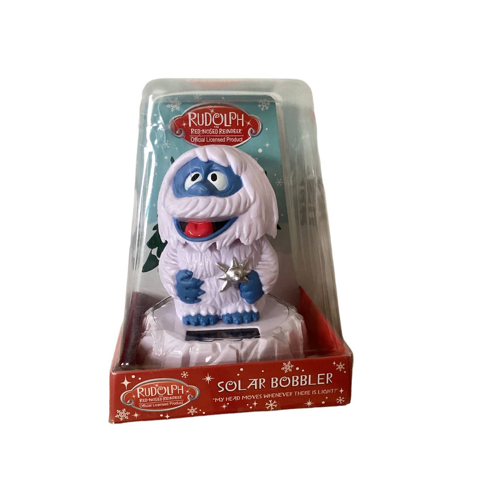 Rudolph the Red Nosed Reindeer Official The Abomnible Snowman Solar Bobbler
